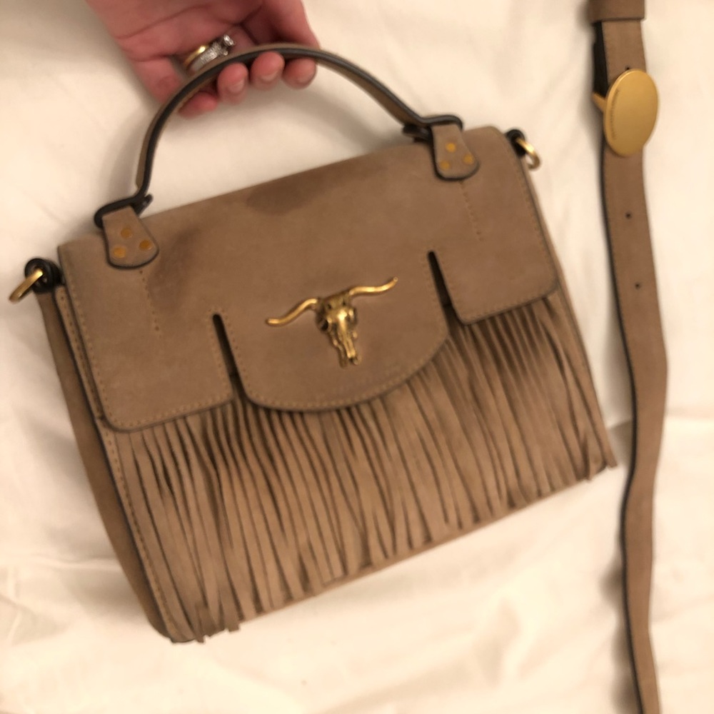 Polo Ralph Lauren Suede Fringe Bag